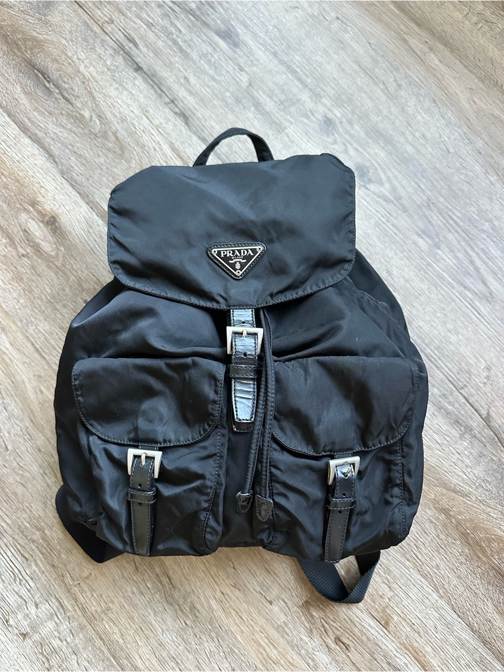 Prada Black Nylon Backpack
